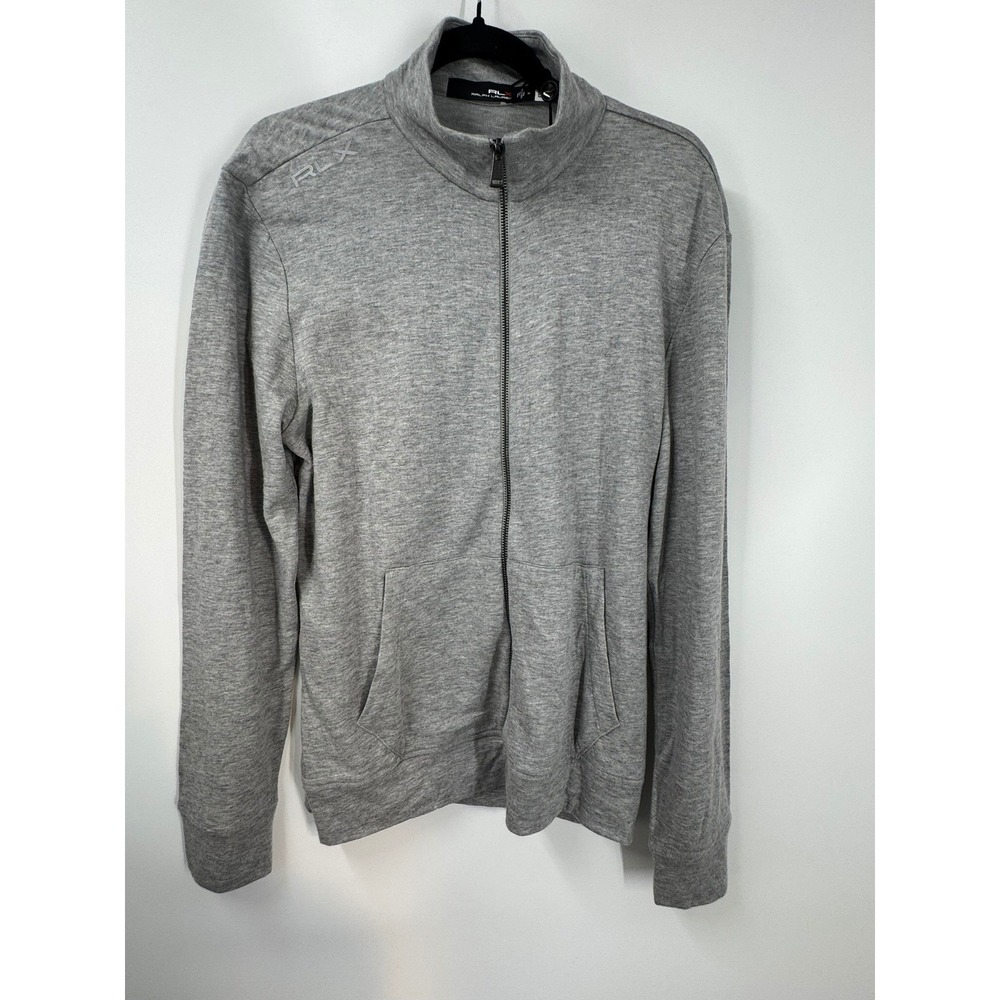 Ralph‎ Lauren RLX Golf Athletic Full Zip Track Jacket Gray Heather Men's Size M